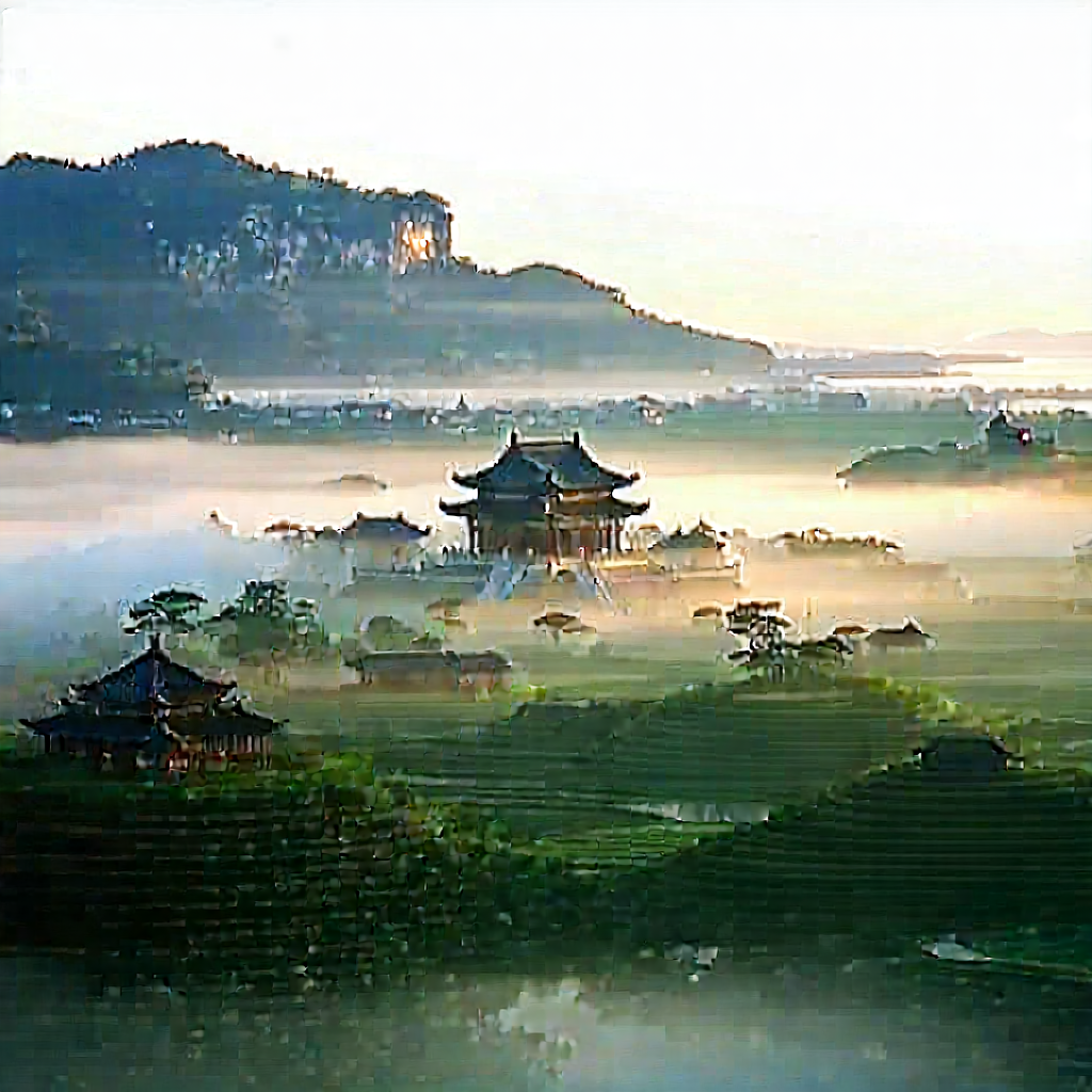 Urban Landscape Photography: Famous Building With Morning Mist With Image, There