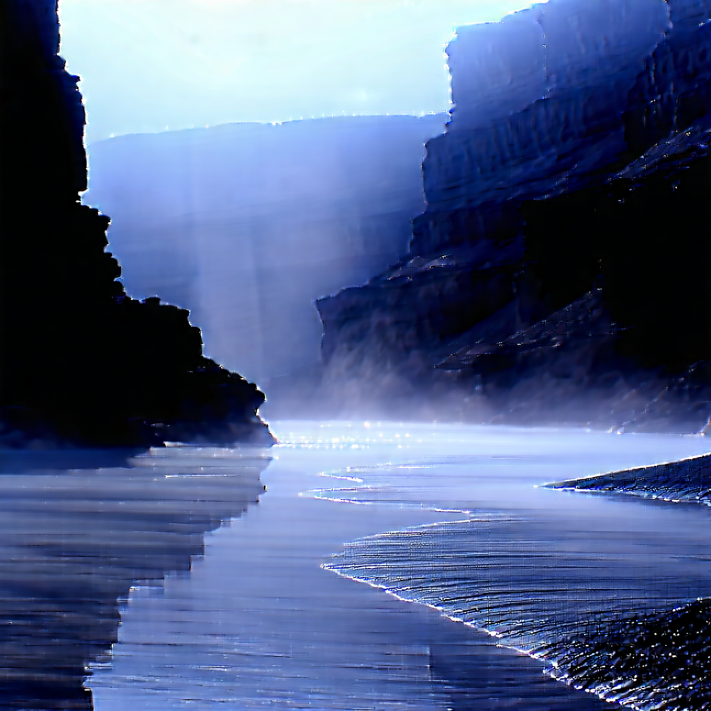 Nature Long Exposure Photography: Mist Over Canyon Floor With Beautiful Landscape