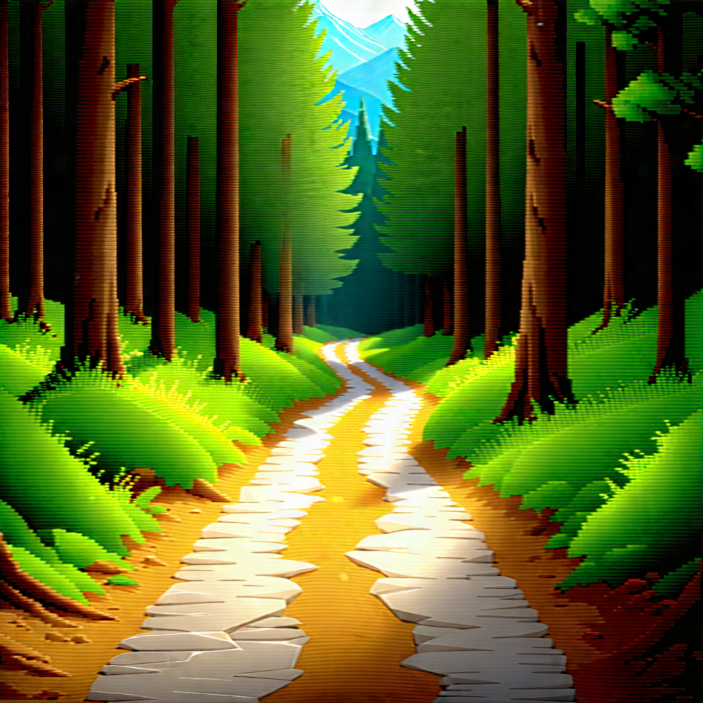 Nature Commercial Photography: Path Through Dense Forest With Forest Path
