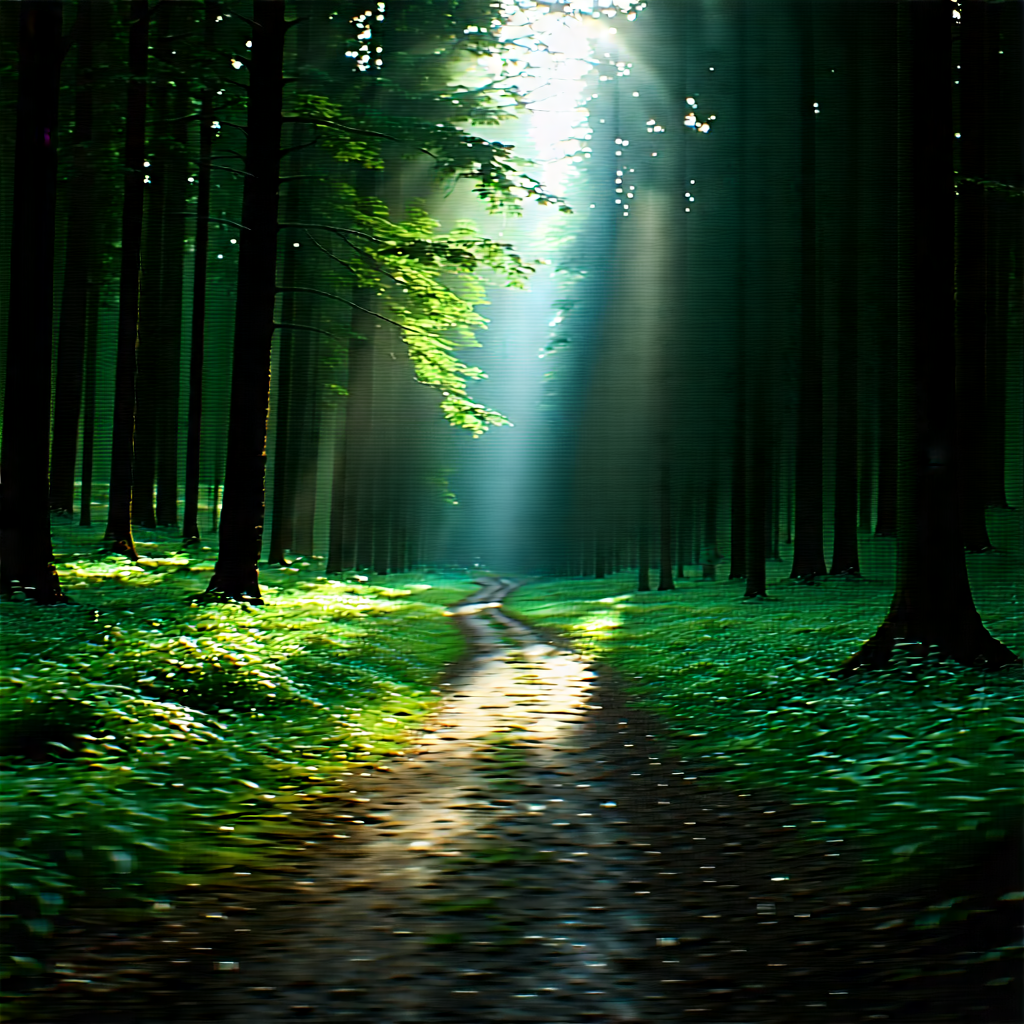 Nature Advertising Photography: Path through dense (forest:1.12)