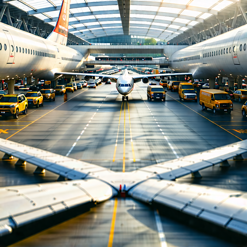 Urban Stock Photography: Aerial view of transportation hub