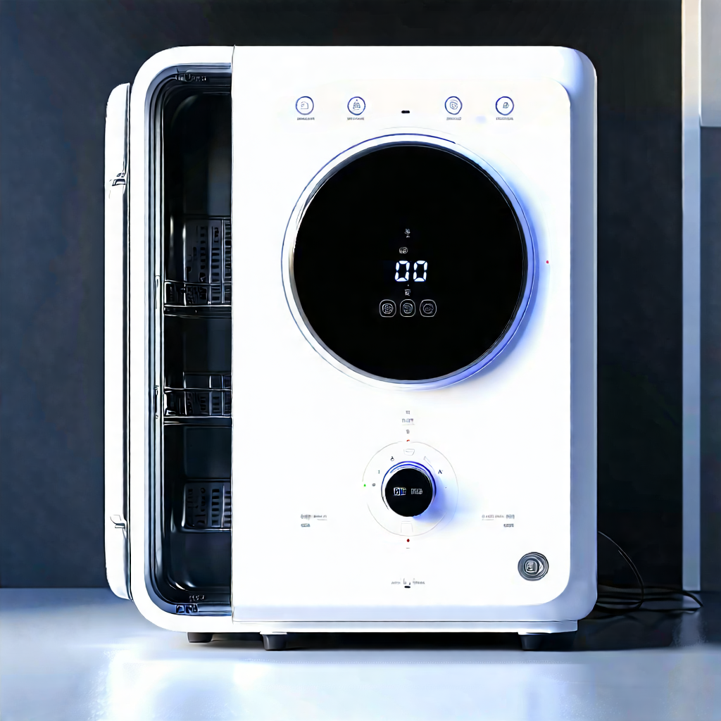 Tech Concept Art: Innovative Smart Appliance Design With White Microwave