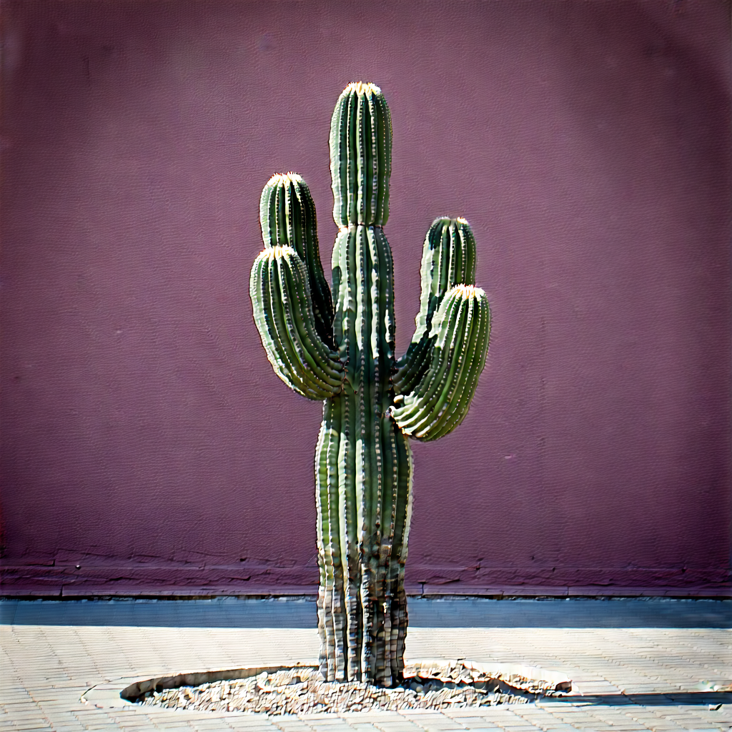 Nature Advertising Photography: Cactus In Natural Setting With Large Cactus
