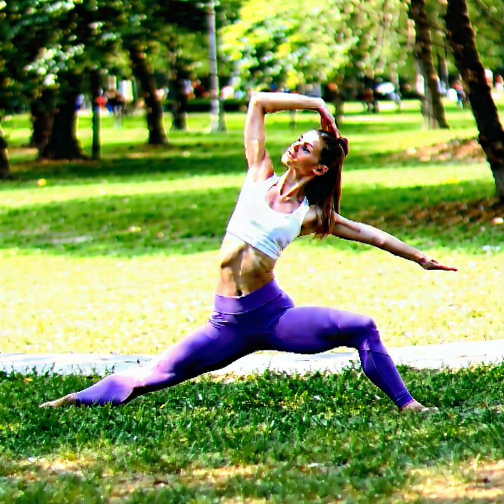 Lifestyle Commercial Photography: Yoga in park