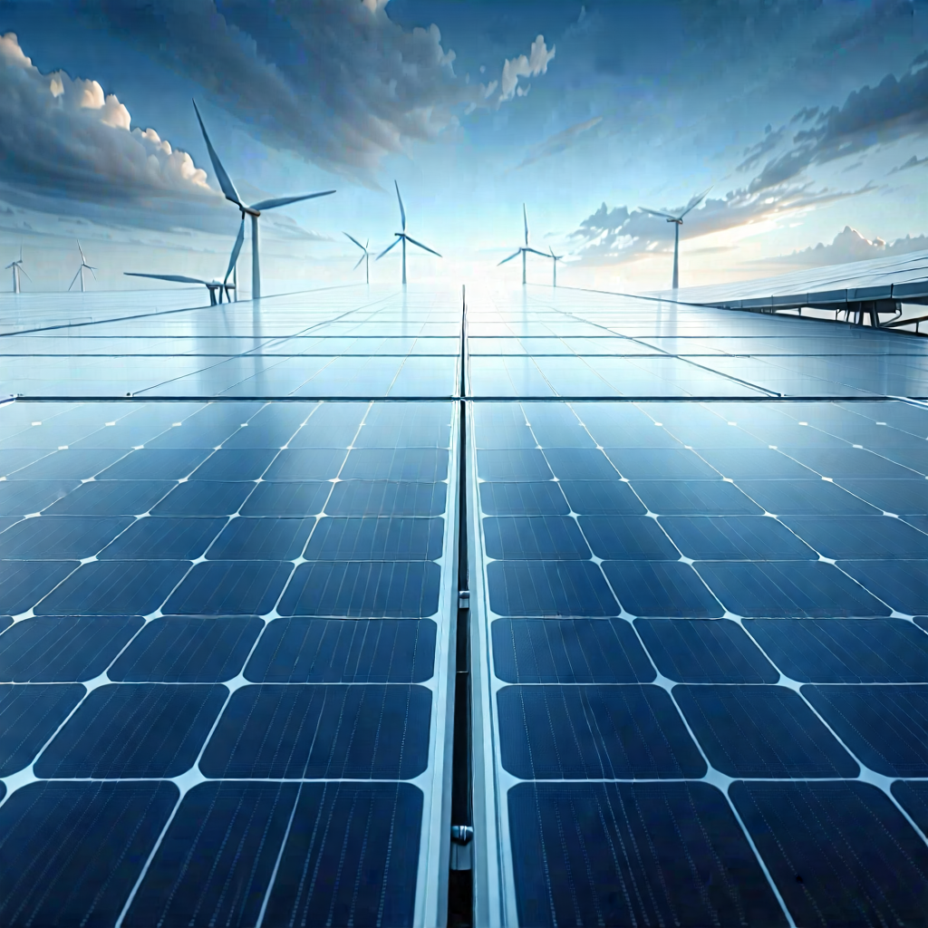 Tech Blender Artwork: Innovative Renewable Energy (design:1.21) With Large Solar