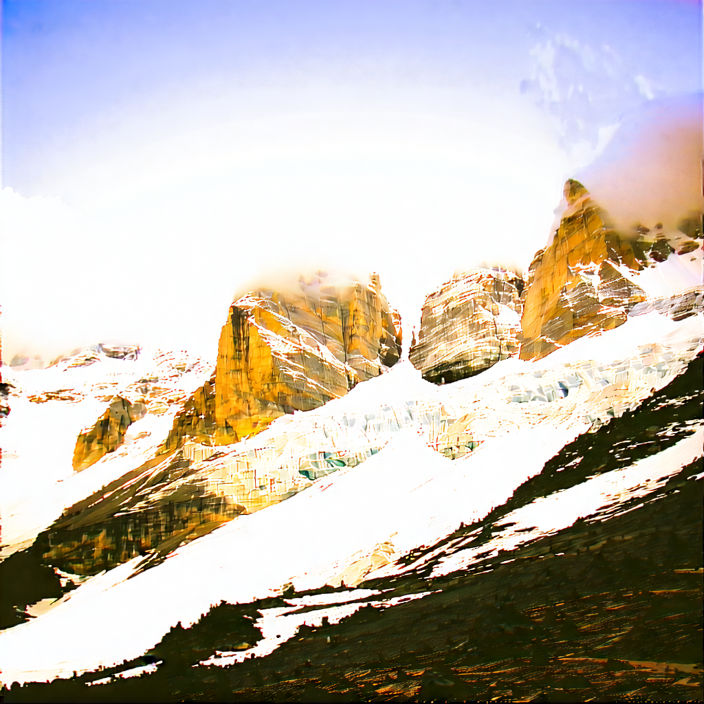 Nature Drone Photography: Glacier In Winter (snow:1.15) With Majestic Mountain