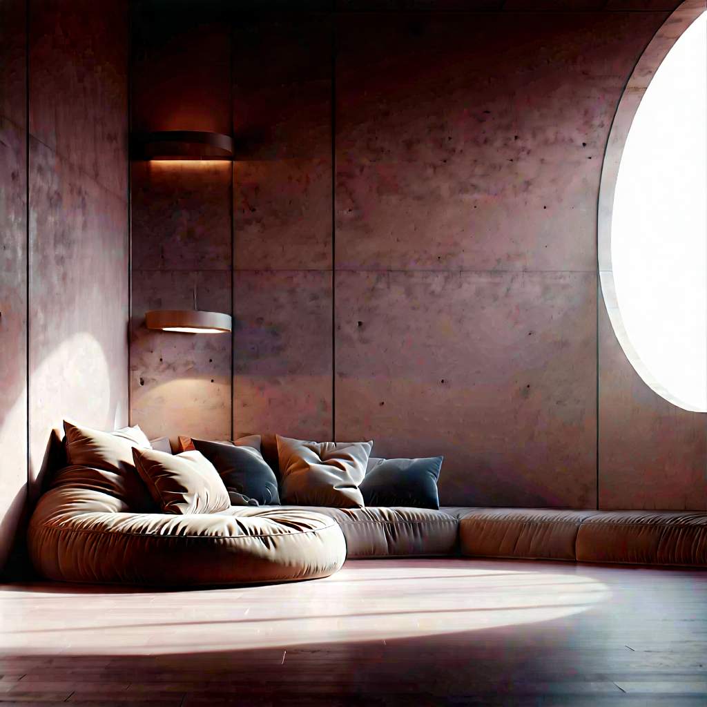 Lifestyle Flat Design: Reading Nook With Minimalist Decor With Image, There