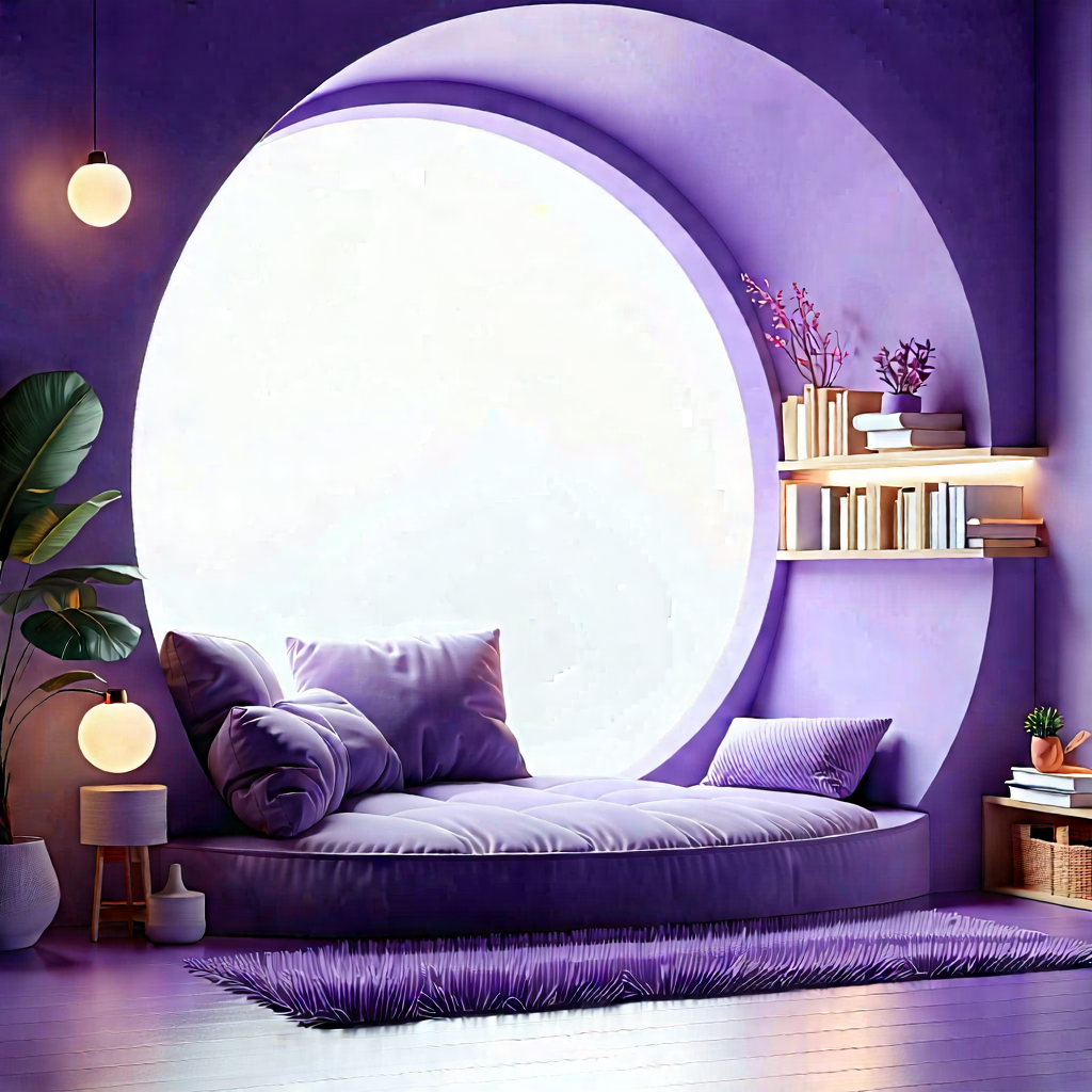 Lifestyle Cinema 4d: Reading Nook With Minimalist Decor With Image, There