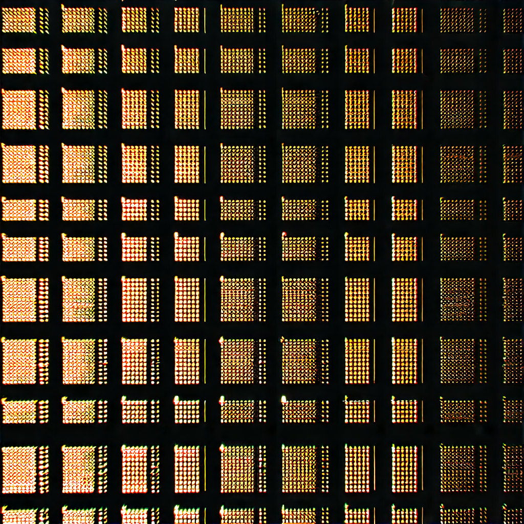 Tech Etching: Close-up of sensor array