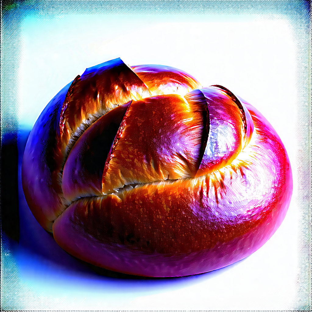 Lifestyle Charcoal Drawing: Artisanal Bread Prepared With Seasonal Produce With Close-up Piece