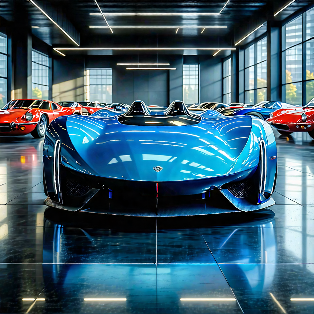 Tech Landscape Photography: Automotive Technology In Tech Office With Image, There