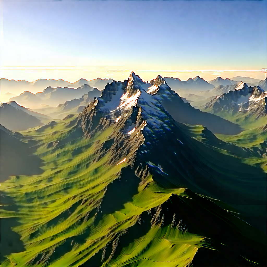 Nature Unreal Engine: Aerial view of mountain range