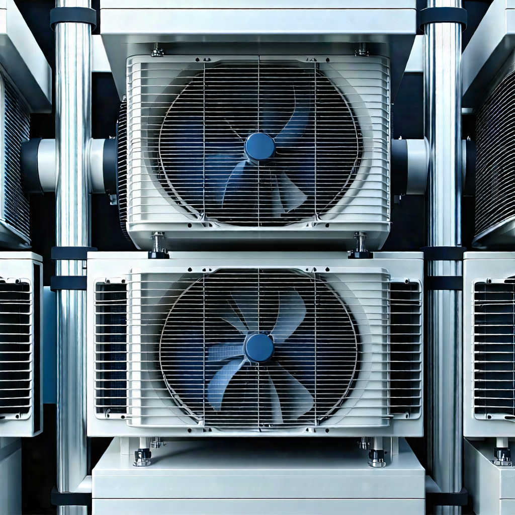 Tech Architectural Photography: Close-up of cooling system