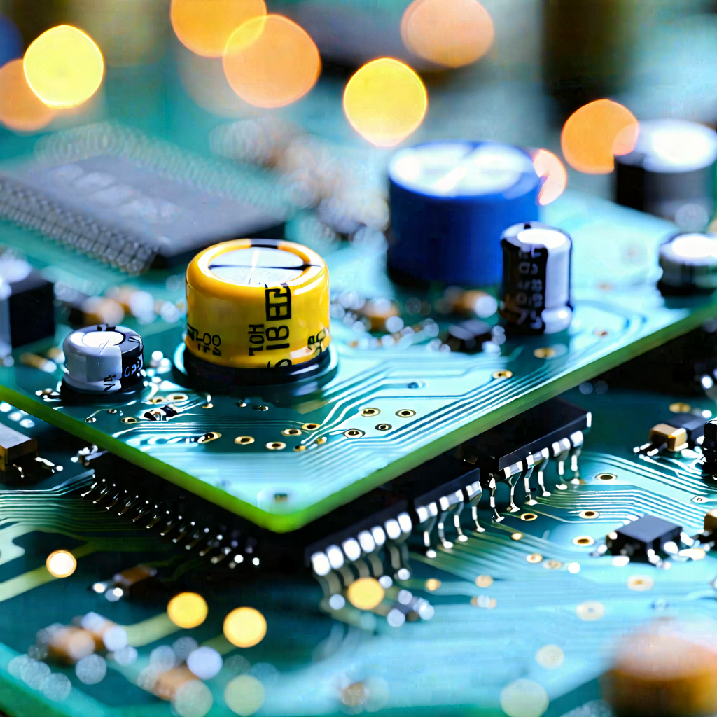 Tech Commercial Photography: Close-up of electronic circuit