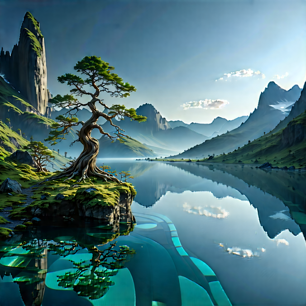 Abstract Nature Photography: Conceptual Representation Of Memory With Beautiful Landscape