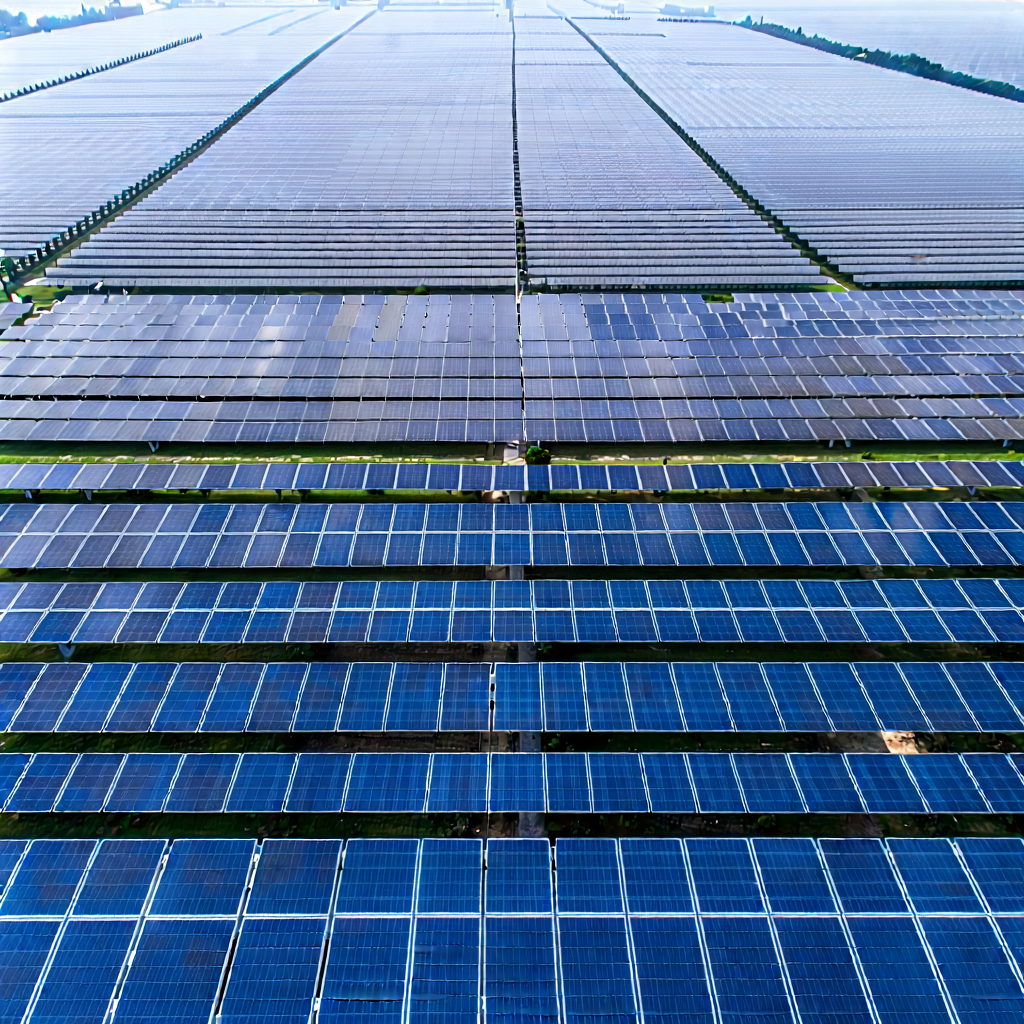 Tech Aerial Photography: Innovative Renewable Energy (design:1.35) With Large Solar