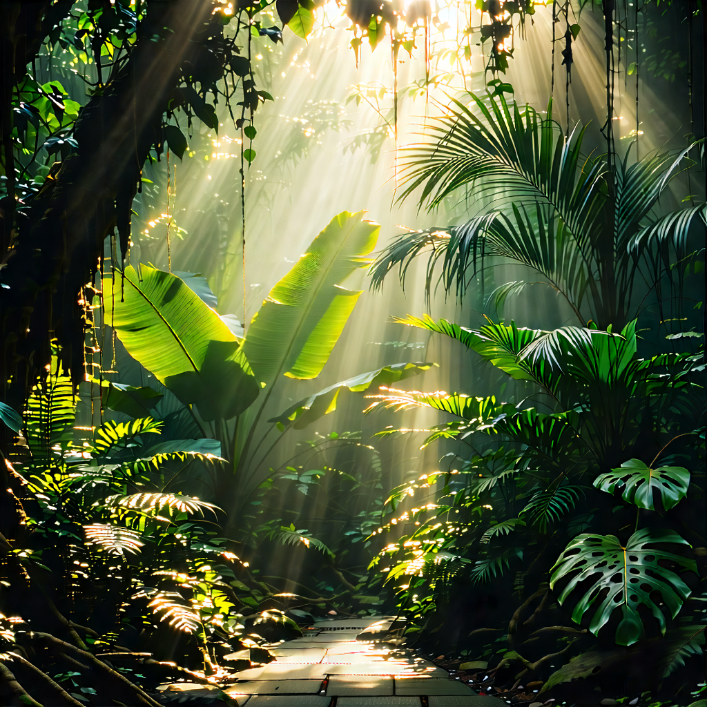 Nature Professional Photography: Tropical plants in natural setting