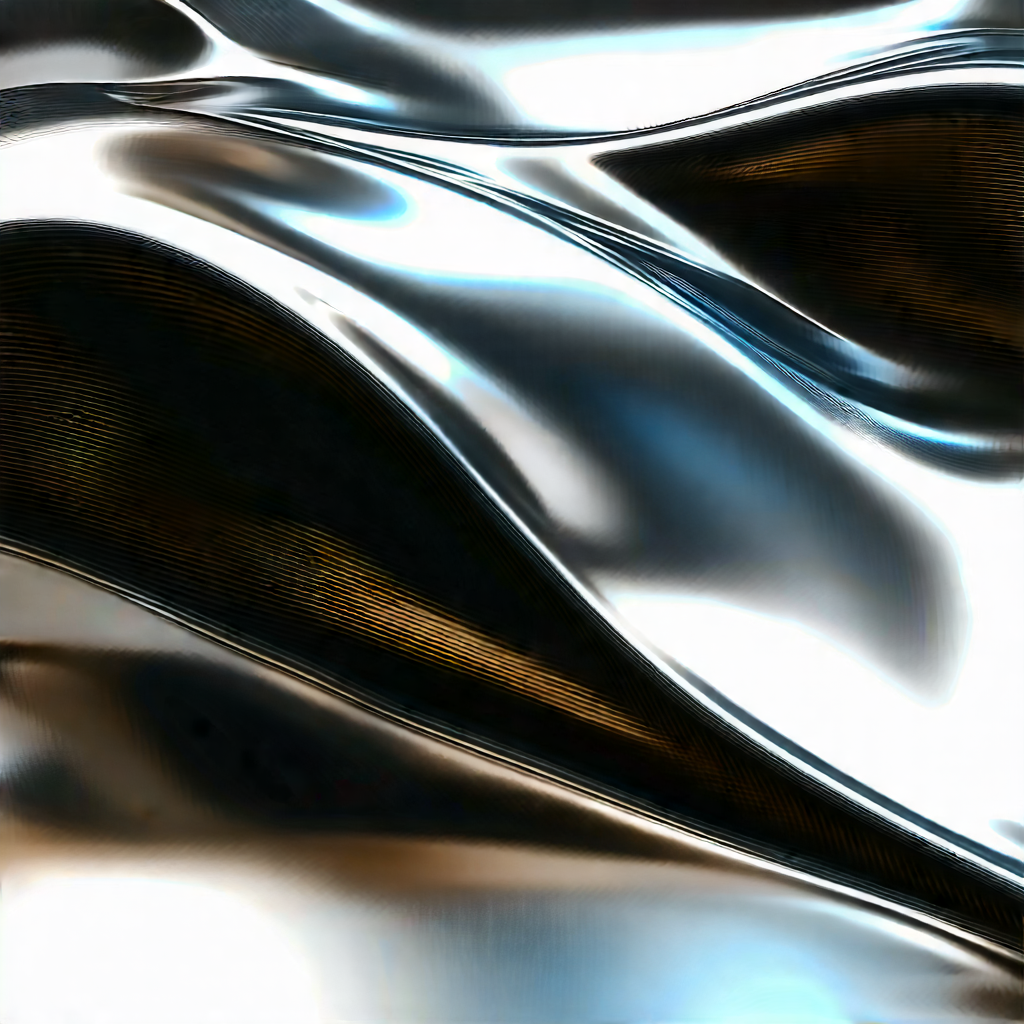 Abstract 3D Render: Metallic composition