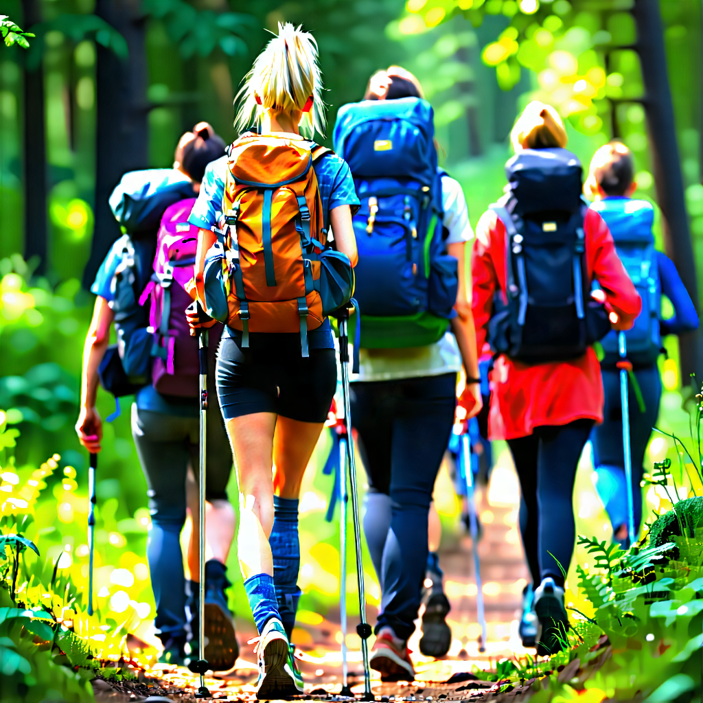Lifestyle Cinema 4D: Hiking group with like-minded individuals