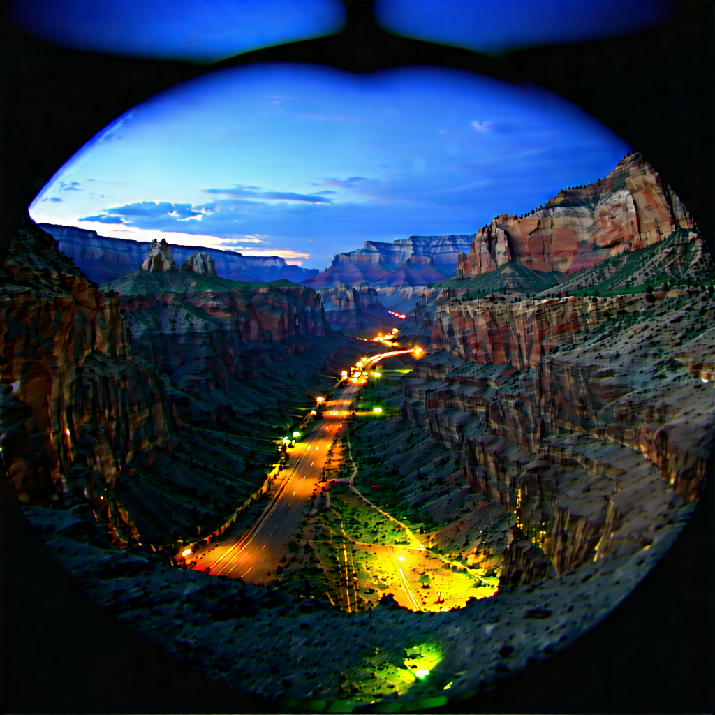 Nature Product Photography: Canyon during night