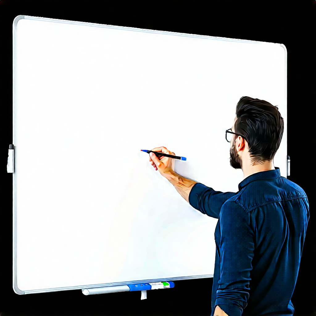 Business Unreal Engine: Tech professional using digital whiteboard
