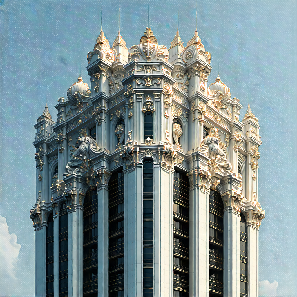 Urban Aerial Photography: Skyscraper with ornate details