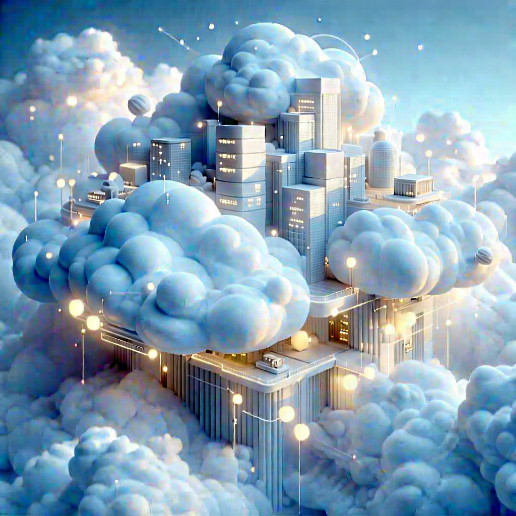Tech Concept Art: (cloud:1.44) Computing Visualization With Image, There