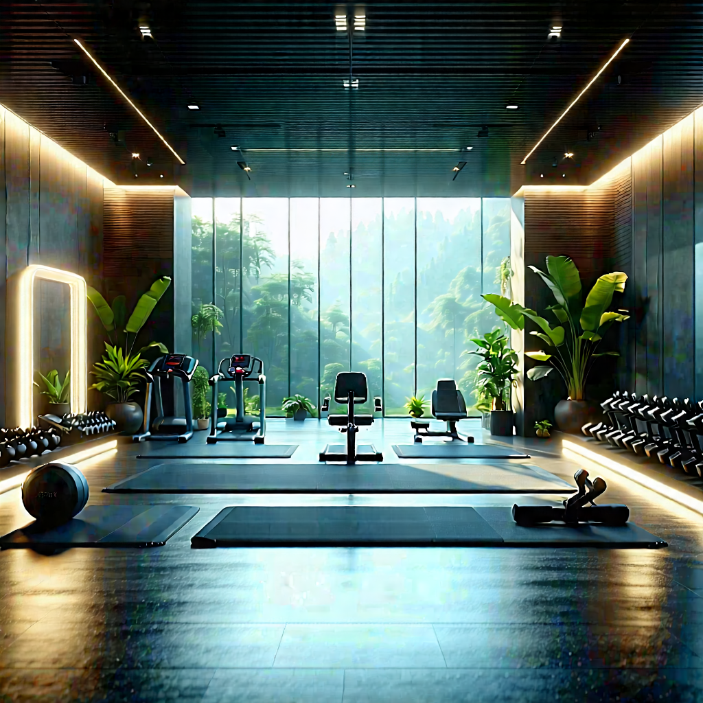 Lifestyle Unreal Engine: Wellness Scene With Fitness Equipment With Image, There