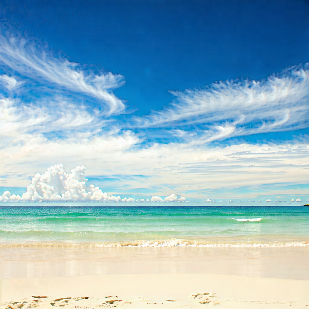 Nature Commercial Photography: Clear sky over tropical beach