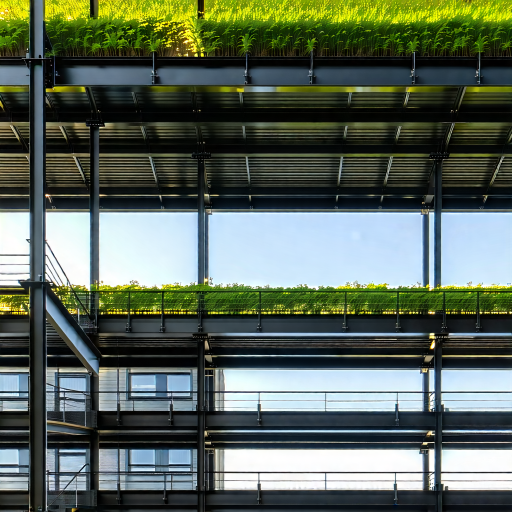 Urban Stock Photography: Urban Loft With Green Rooftop With Image, There