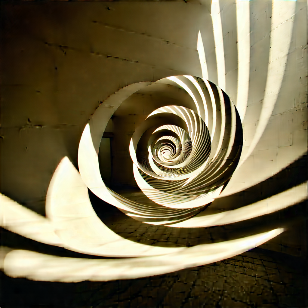 Abstract Hdr Photography: Spirals With Shadow Play With Image, There