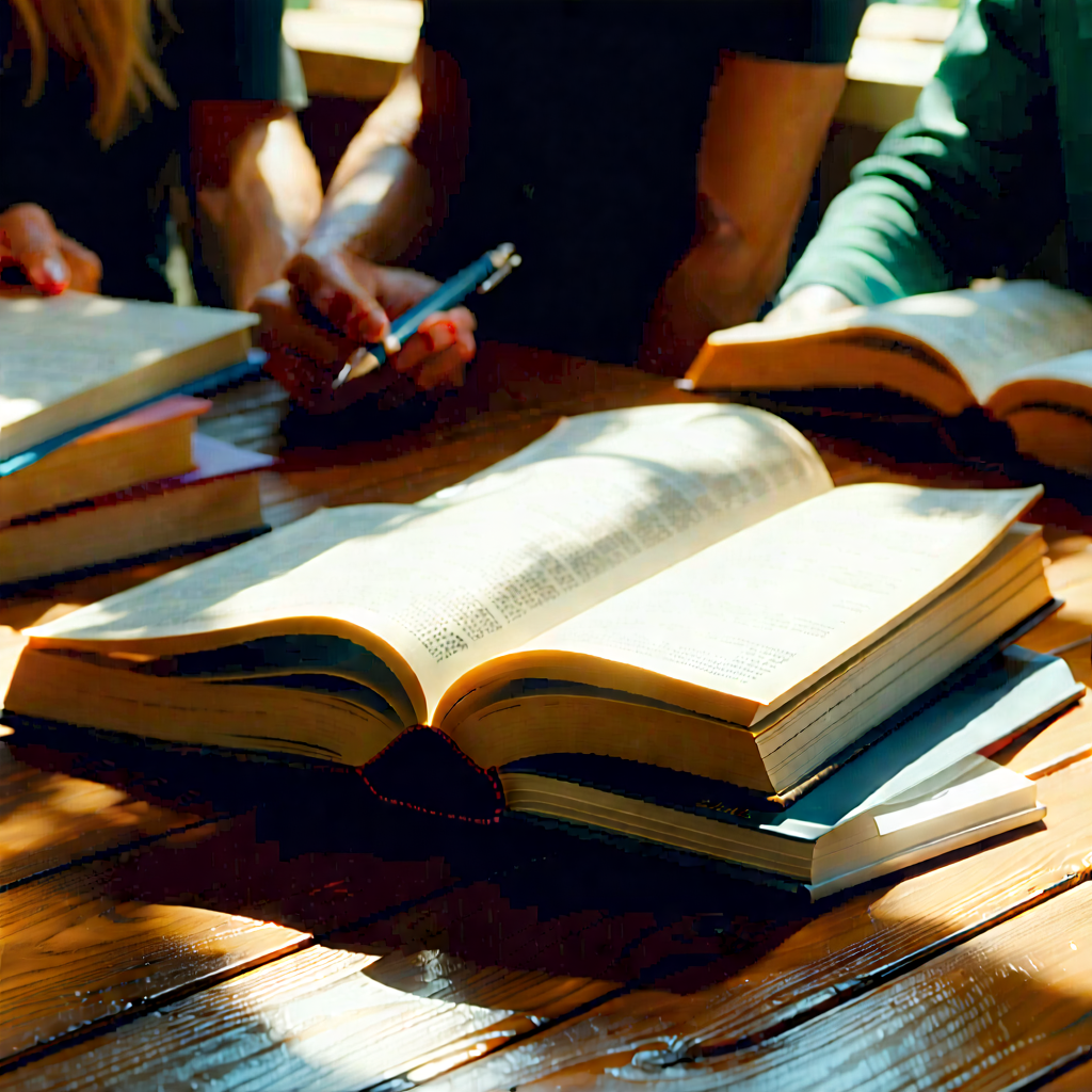 Lifestyle Octane Render: Book club with colleagues