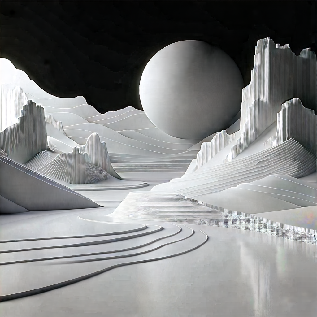 Tech Landscape Photography: (digital:1.11) Transformation Visualization With Image, There