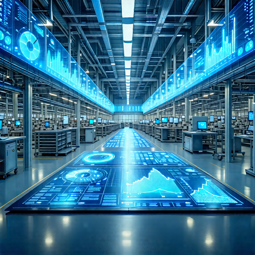 Tech Architectural Photography: Financial Technology In Manufacturing Facility With Large, Modern