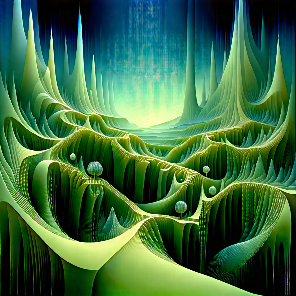 Abstract Fantasy Art: Abstract interpretation of growth patterns