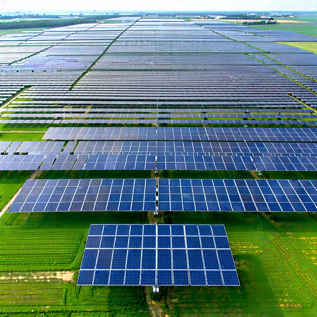 Tech Aerial Photography: Innovative Renewable Energy Design With Large Field