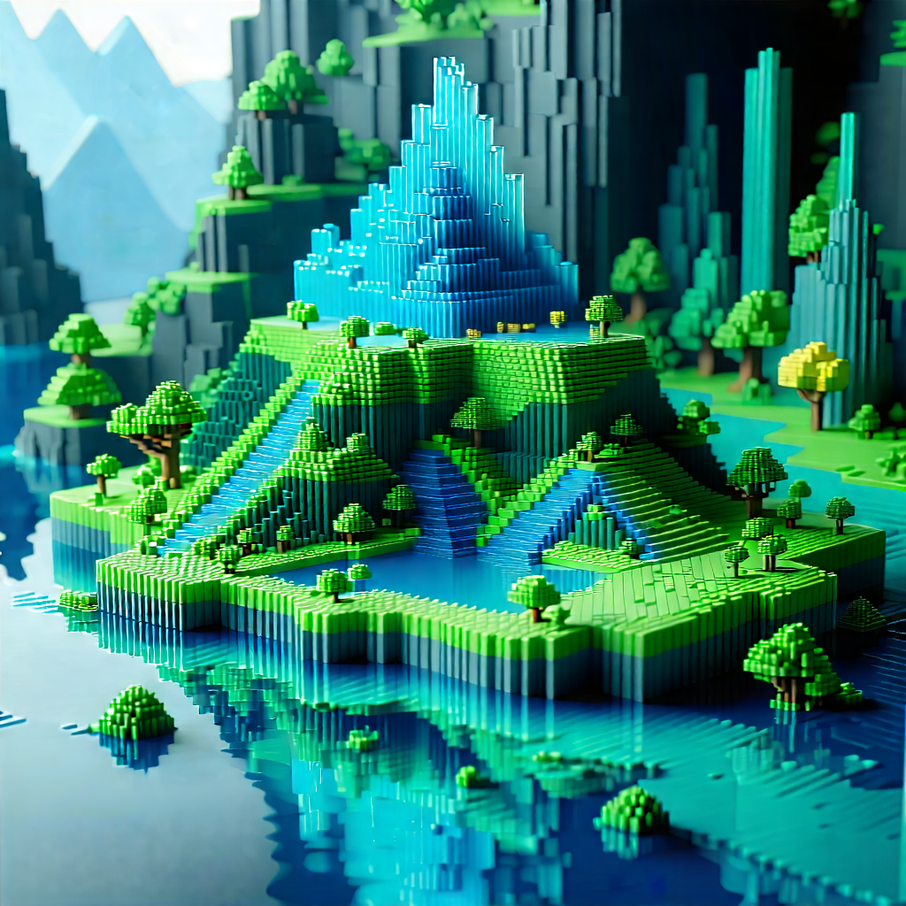 Tech Voxel Art: Machine Learning Visualization With Large, Intricate