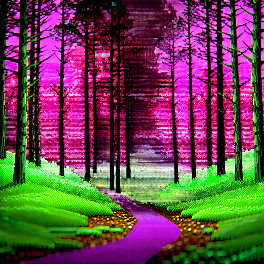 Nature Commercial Photography: Path Through Pine Forest With Image, There