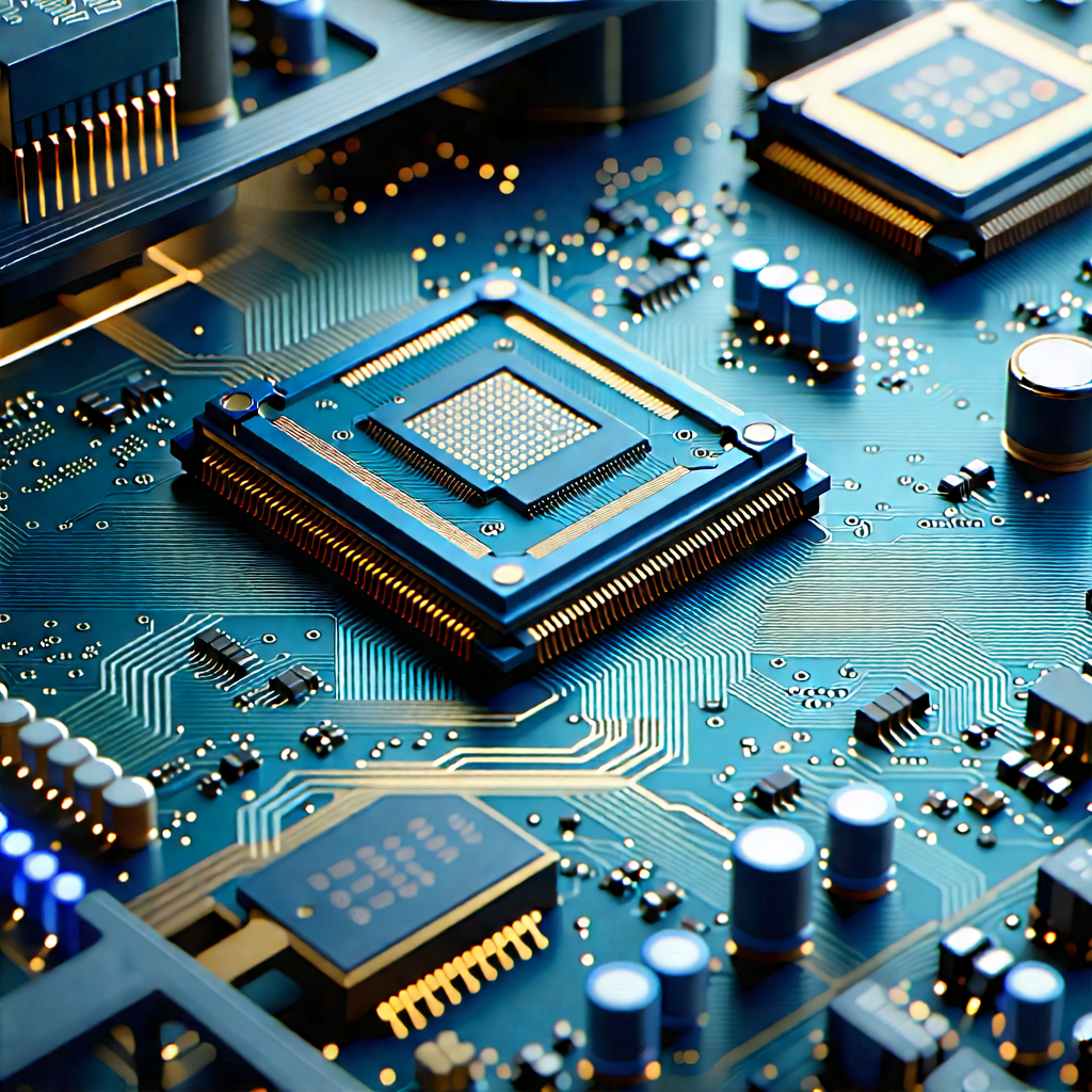 Tech Drone Photography: Close-up of electronic circuit