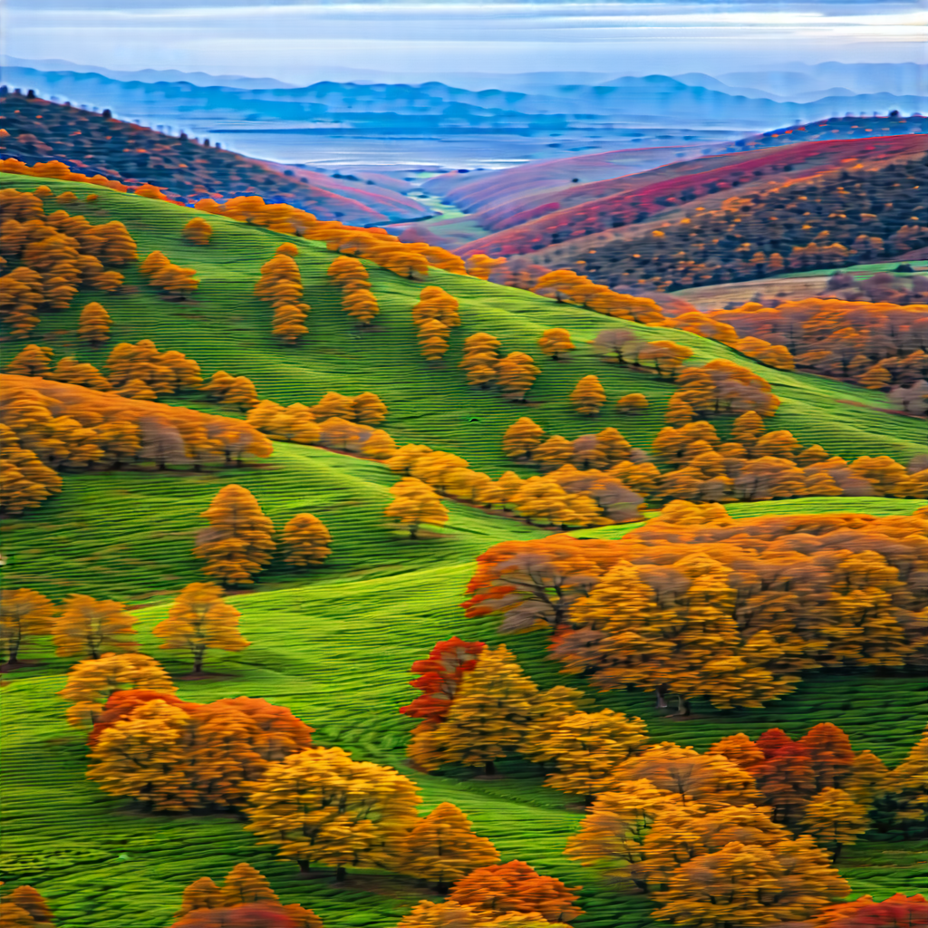 Lifestyle Aerial Photography: Autumn hike during festival time