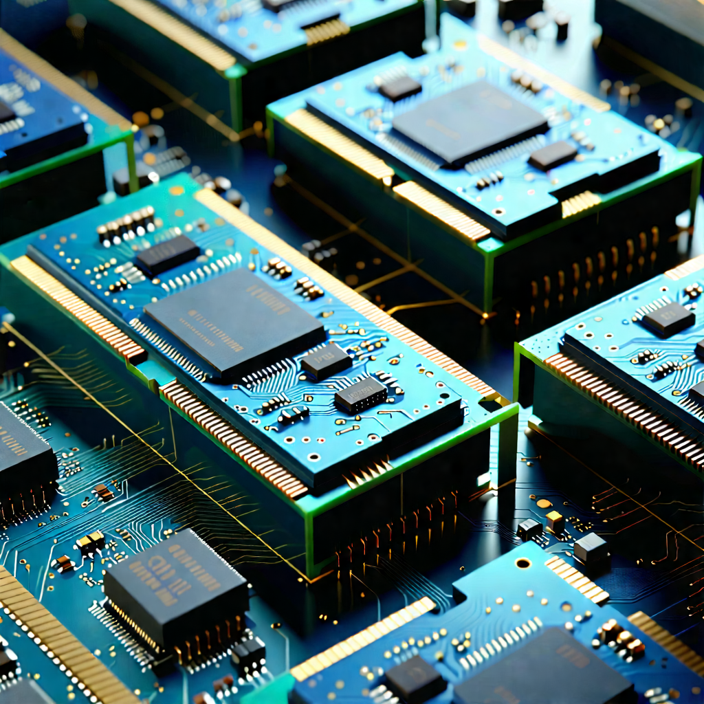 Tech Isometric Design: Close-up of memory module