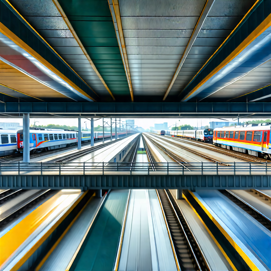 Urban Drone Photography: Aerial view of transportation hub