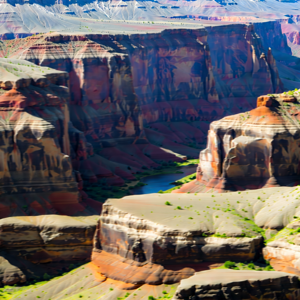 Nature Product Photography: Aerial view of canyon system
