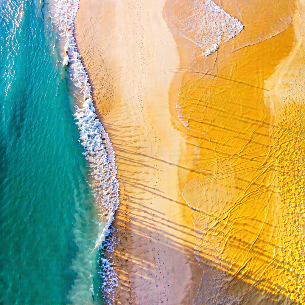 Lifestyle Aerial Photography: Beach day during summer