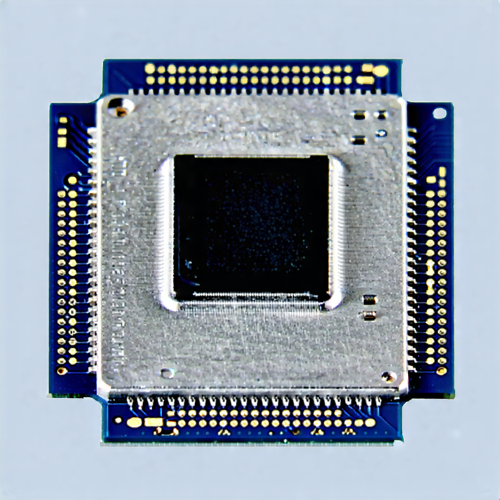 Tech Product Photography: Microchip with laser scanning