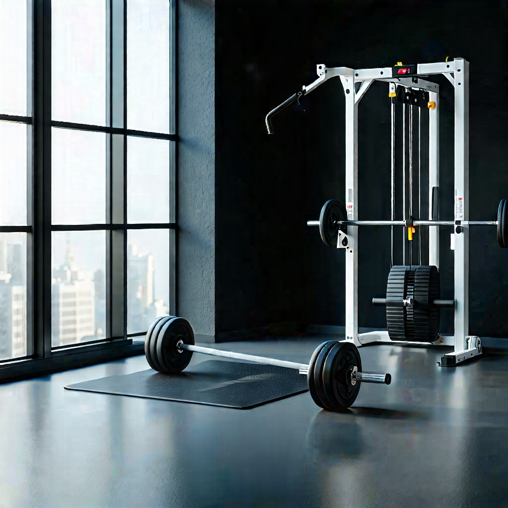 Lifestyle Product Photography: Wellness Scene With Fitness Equipment With Shown Large