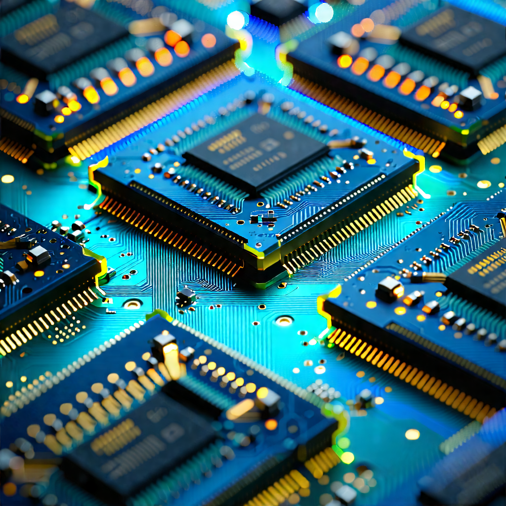 Tech Commercial Photography: Close-up of memory module