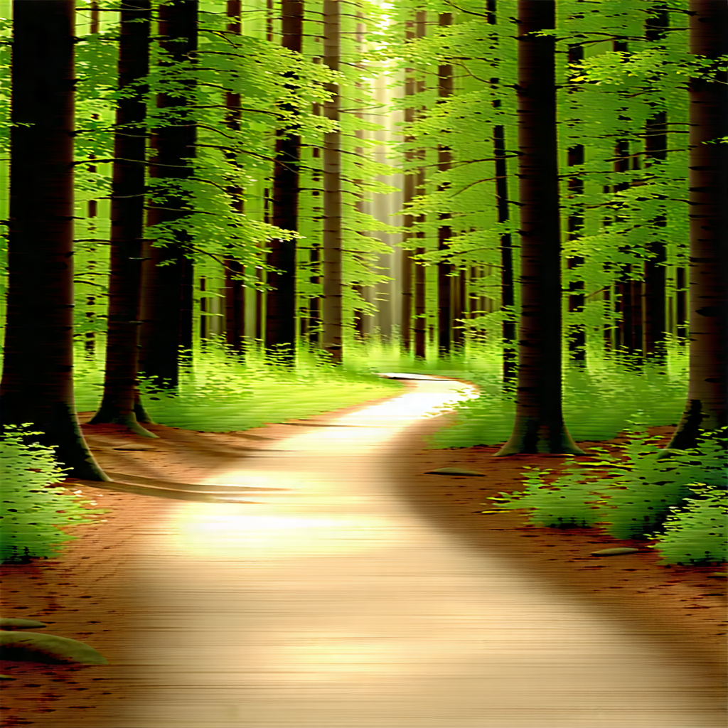 Nature Hdr Photography: Path Through Dense (forest:1.18) With Forest Path