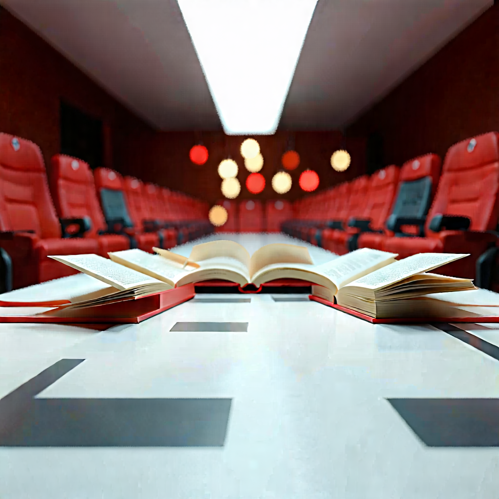 Lifestyle Cinema 4d: Book Club With Colleagues With Long Table