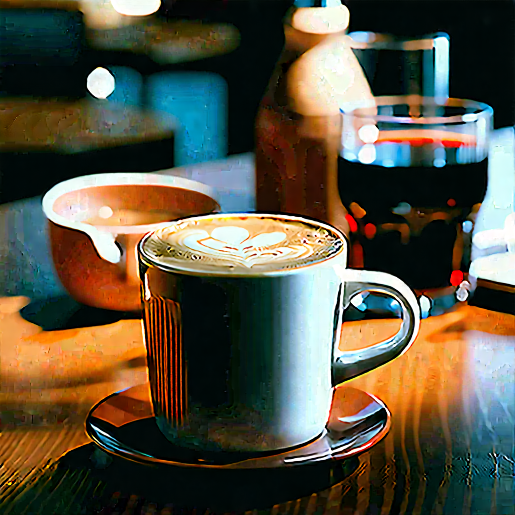 Lifestyle Octane Render: Coffee With Friends With Colleagues With Coffee Sitting